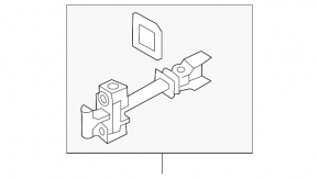 Door limiter rear right VW Touareg 11-17