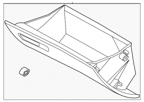 Kia K5 21-24 glove compartment, black