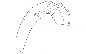 Rear left fender liner Hyundai Palisade 20-25