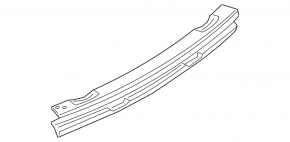 Rear bumper reinforcement Porsche Macan 15 - aluminum, without towbar