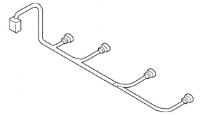 Wiring for the rear bumper of the Audi A4 B9 17-25 for 4 parking sensors, BSM and a foot opening sensor