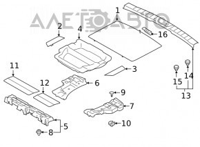 Trunk foam right Subaru Forester 19-SK, dent