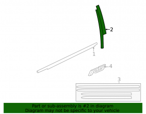 Door trim side front right Chevrolet Cruze 11-16