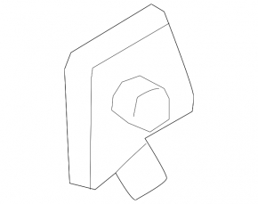 Black hood release bracket for the Porsche Cayenne 19-26