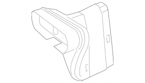 Front air duct Mercedes W166 ML/GLE 12-18 3.5