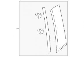 Door trim side rear left Mazda CX-30 20- front, matte