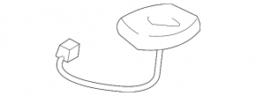 GPS antenna Lincoln Nautilus 19-23