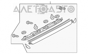 Trunk lid molding central Mazda 6 13-17 for camera