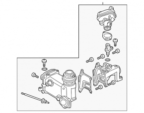 EGR valve cooler Audi A8 14-18 3.0 TDI