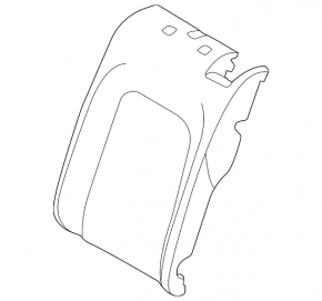 Upholstery of the 2nd row seat, upper left, Volkswagen ID.4 21-22, black leather with perforation