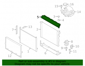 Upper Radiator Support BMW 5 G30 18-23 4.4T