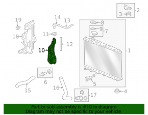 Expansion tank cooling Acura ILX 13-15 without cap