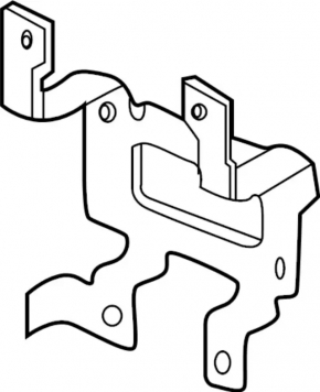 Infiniti QX50 19-24 Cruise Control Radar Bracket, 2 pieces, bent, corroded