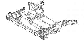 Front subframe BMW 5 G60 24-25 AWD