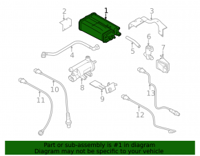 Canister with carbon absorber in assembly Kia Forte 4d 14-18