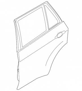 Bare rear right door BMW X5 E70 07-13