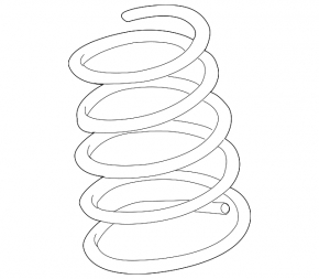 Front right spring for Lexus RX350 10-15 FWD