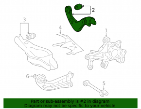 Upper rear left arm Toyota Venza 21- AWD