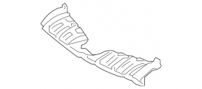 Front bumper bracket central upper Toyota Avalon 16-18 rest