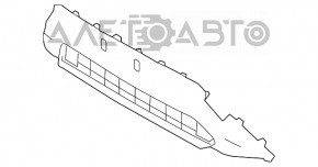 Toyota Rav4 19-21 Japan-built front bumper lower grille