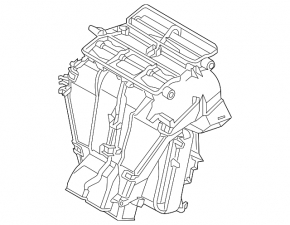 Bare air conditioner housing, left side of VW Passat b7 12-15 USA