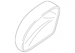 Right mirror cover for VW Tiguan 09-18