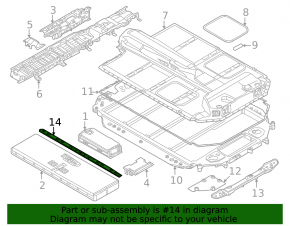 Bracket for rear air suspension elements BMW i4 22-26