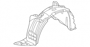 Front left fender liner Infiniti QX50 19-
