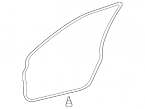 Front right door seal for Lexus LS460 LS600h 07-17