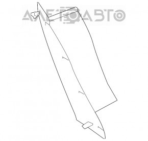 Lexus ES250 ES300h ES350 19-24 Rear Right Outer Fender Light Cover