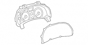 Instrument cluster Lexus RX350 20-22