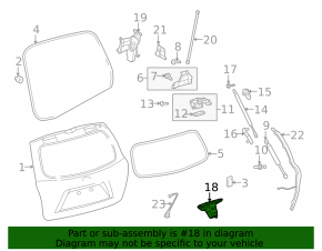 Rear view camera Toyota Highlander 08-13