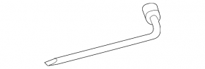 Wheel spanner Toyota Prius V 12-17 light