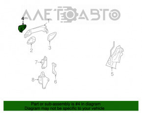 Plug outer handle rear left Mercedes W164 ML