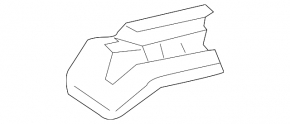 Rear right passenger seat runner trim Mercedes CLA 14-19 black