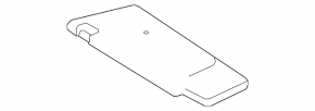 Left visor Mercedes GLC 16-22 black, without hook