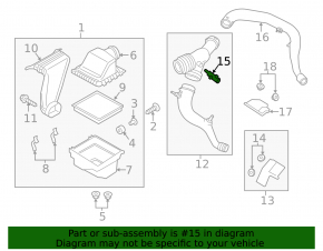Intake Air Temperature Sensor Lincoln Corsair 20-26 2.0 2.3