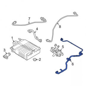 Fuel vapor purge valve Ford Focus mk3 15-18 rest, with tubes