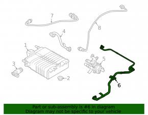 Fuel vapor purge valve Ford Focus mk3 15-18 rest, with tubes