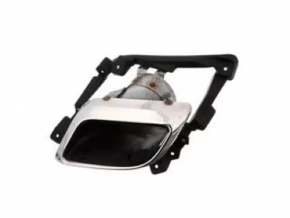 Muffler tip left Lincoln MKX 16-18 chrome with bracket