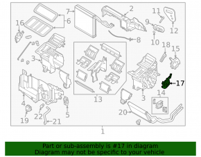 Actuator motor drive heater air conditioner Mazda CX-5 13-16