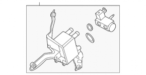 Ford Mustang Mach-E 21-23 Air Conditioning Cooler Assembly with Bracket and Valve