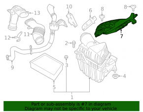Air intake for Land Rover Range Rover Evoque 12-18 2.0