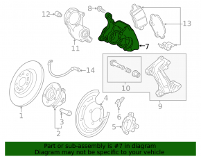 Rear left support Chevrolet Bolt EV 22-23 electric