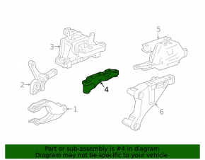 Left Engine Mount Bracket Chevrolet Volt 16-