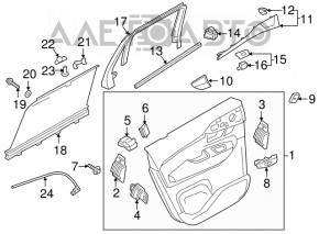 Front Right Window Regulator Volvo V90 17-22 USA