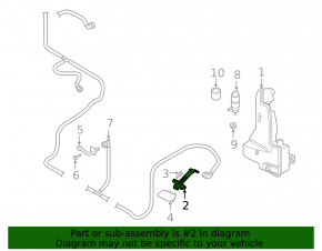 Left headlight washer nozzle for Audi E-Tron 19-23