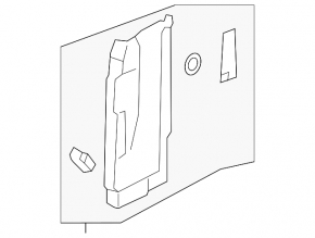 Center pillar trim lower left Audi Q7 16- black