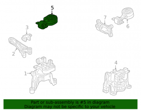 Right upper engine mount for Acura RDX 19-25