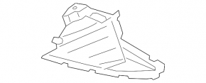 Front right fender liner, lower part, BMW 5 G30 17-23